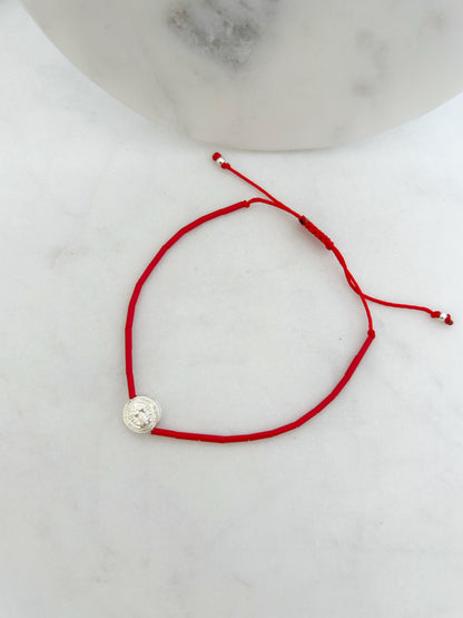 Pulsera hilo ajustable de mostacillas Miyuki + San Benito plata 925, accesorios, joyas de plata para mujer, accesorios