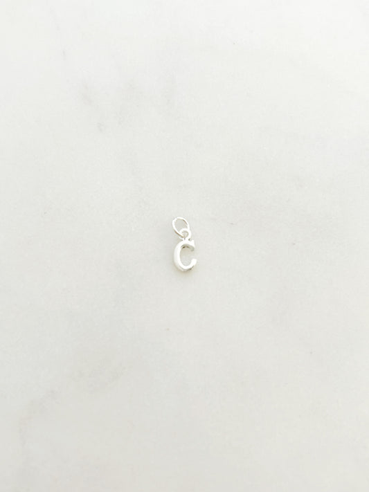 Colgante Letra C de Plata 925 para collar , joyas de plata para mujer, accesorio