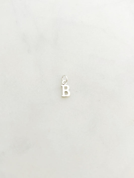 Colgante Letra B de Plata 925 para collar , joyas de plata para mujer, accesorios