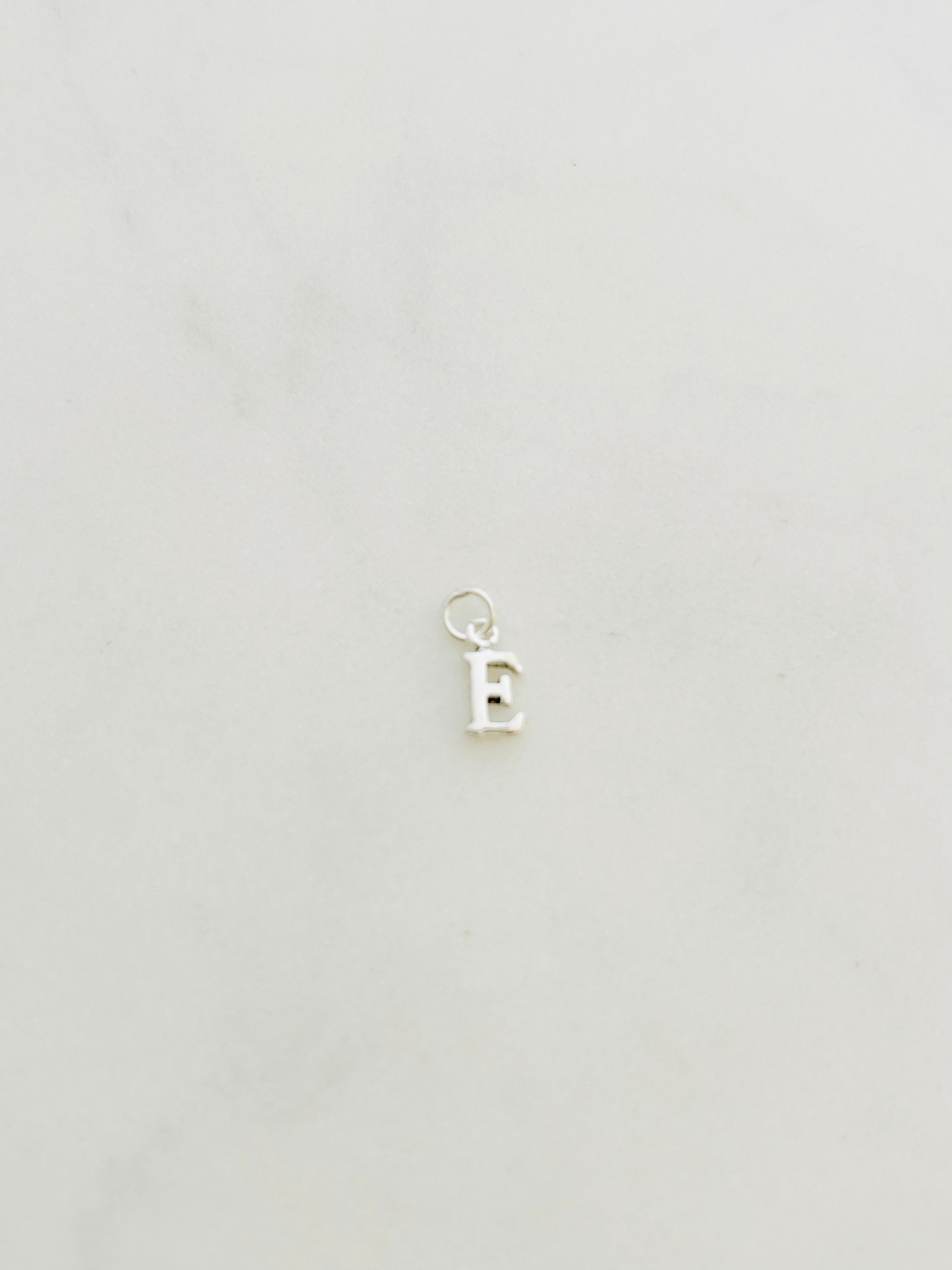 Colgante Letra E de Plata 925 para collar , joyas de plata para mujer, accesorios