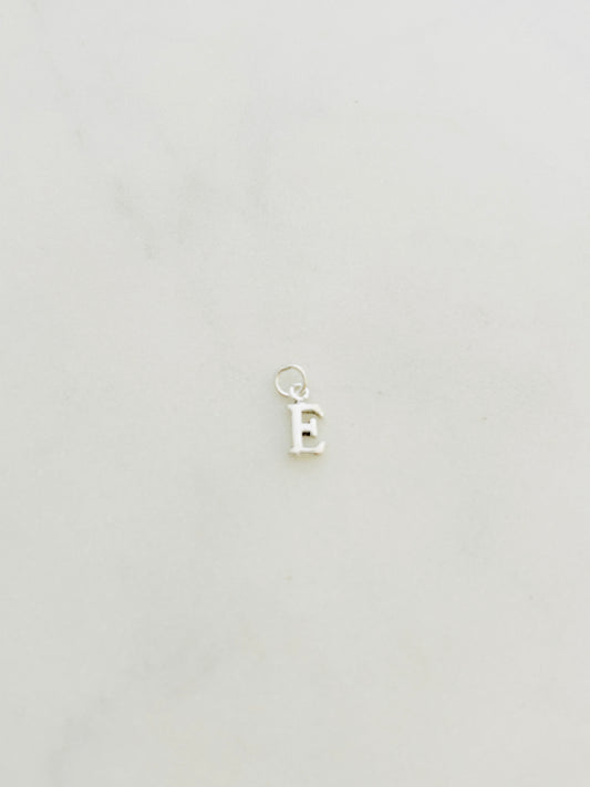 Colgante Letra E de Plata 925 para collar , joyas de plata para mujer, accesorios