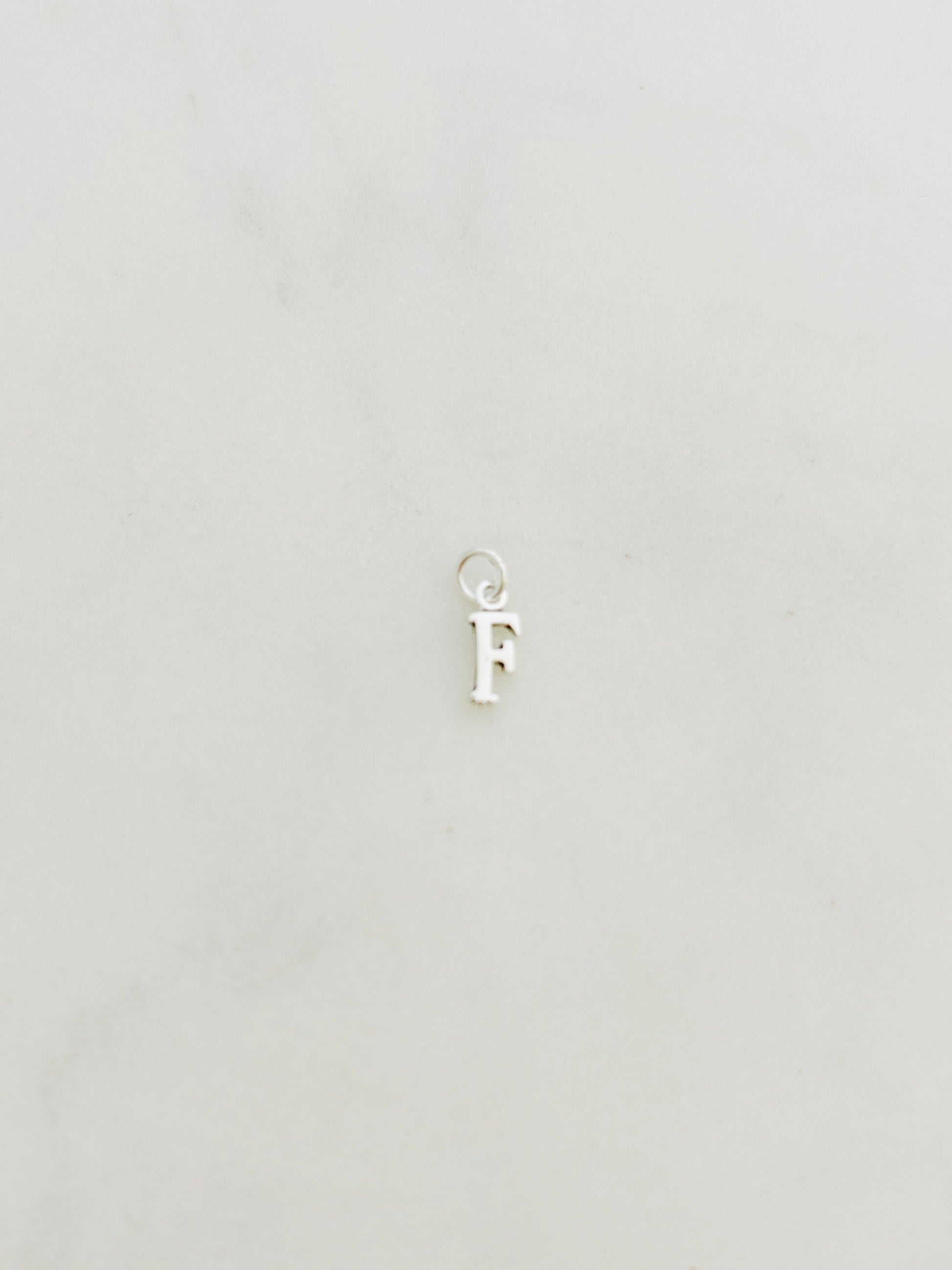 Colgante Letra F de Plata 925 para collar , joyas de plata para mujer, accesorios