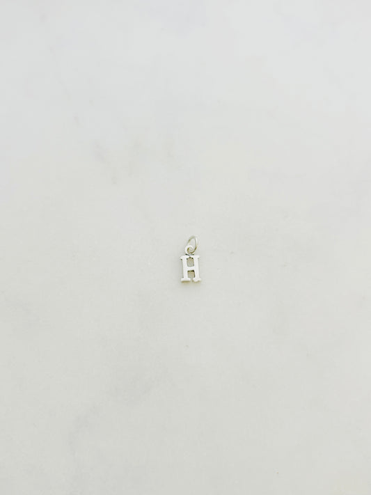 Colgante Letra H de Plata 925 para collar , joyas de plata para mujer, accesorios