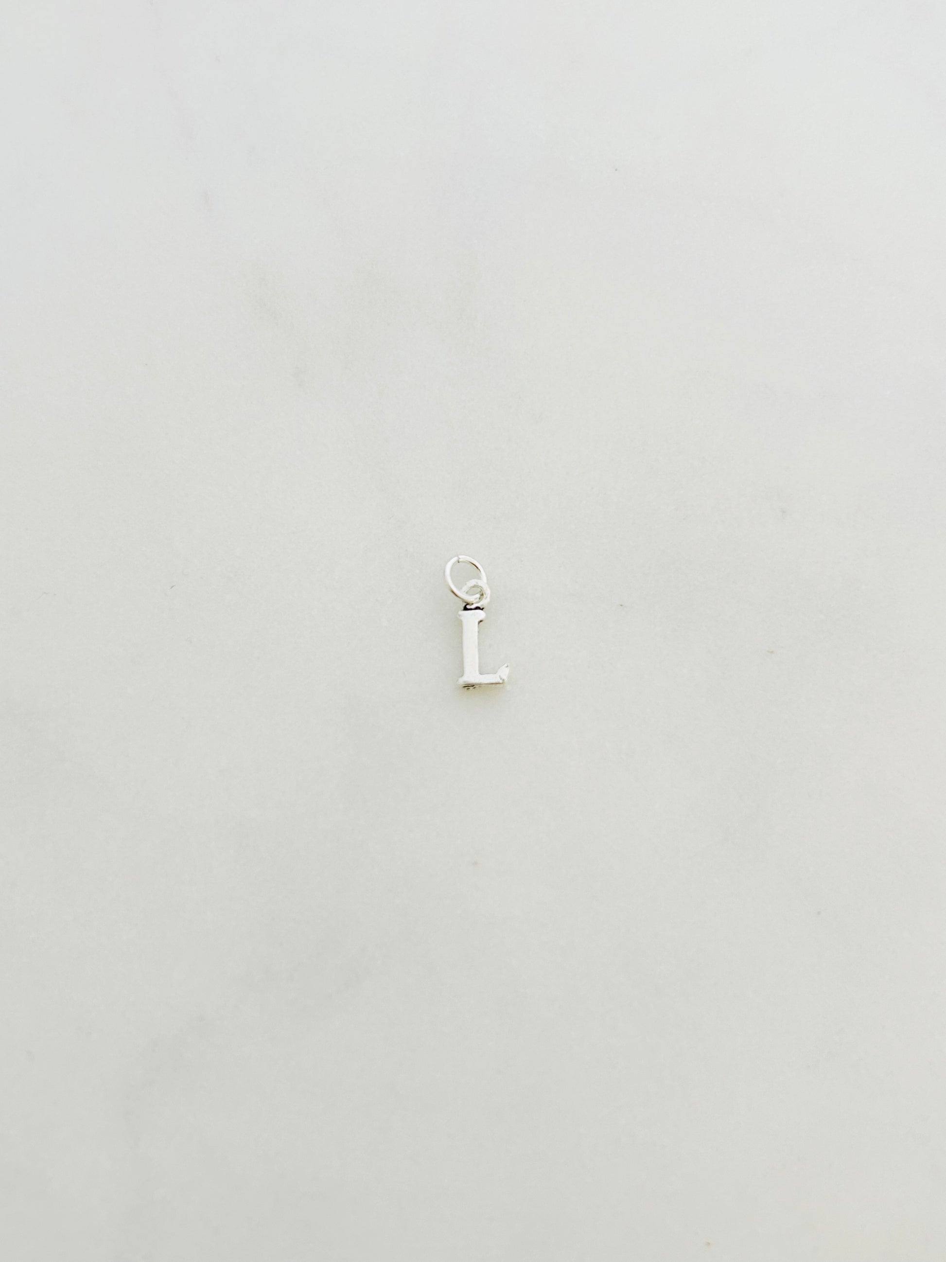 Colgante Letra L de Plata 925 para collar , joyas de plata para mujer