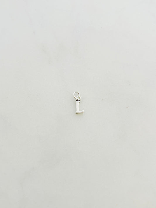 Colgante Letra L de Plata 925 para collar , joyas de plata para mujer