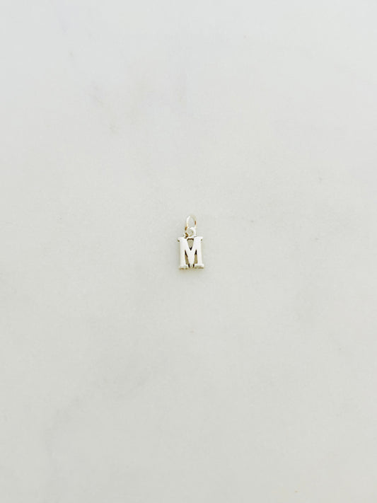 Colgante Letra M de Plata 925 para collar , joyas de plata para mujer, accesorios