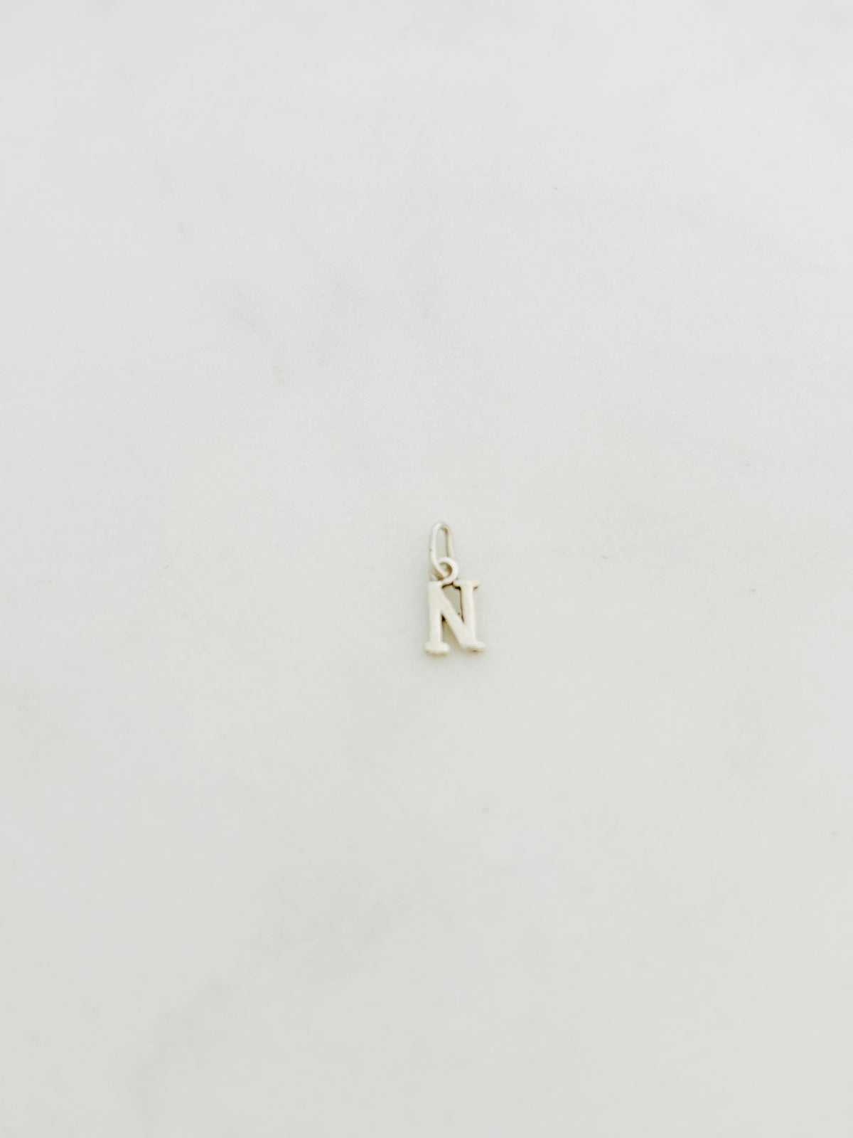 Letra N Plata 925