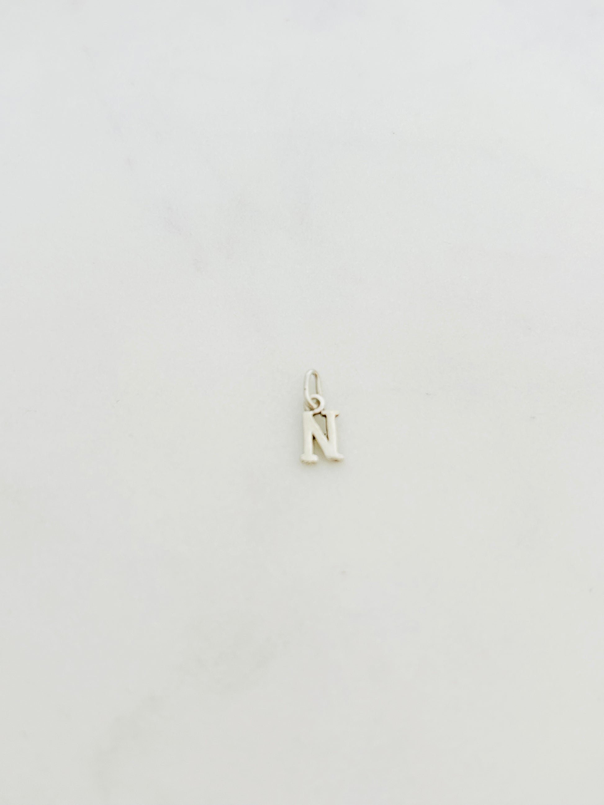 Colgante Letra N de Plata 925 para collar , joyas de plata para mujer, accesorios
