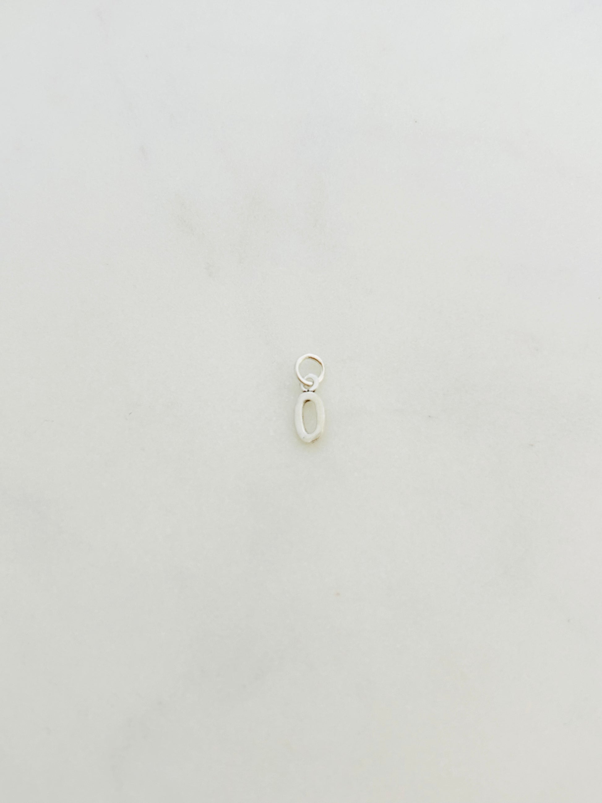 Colgante Letra O de Plata 925 para collar , joyas de plata para mujer, accesorios