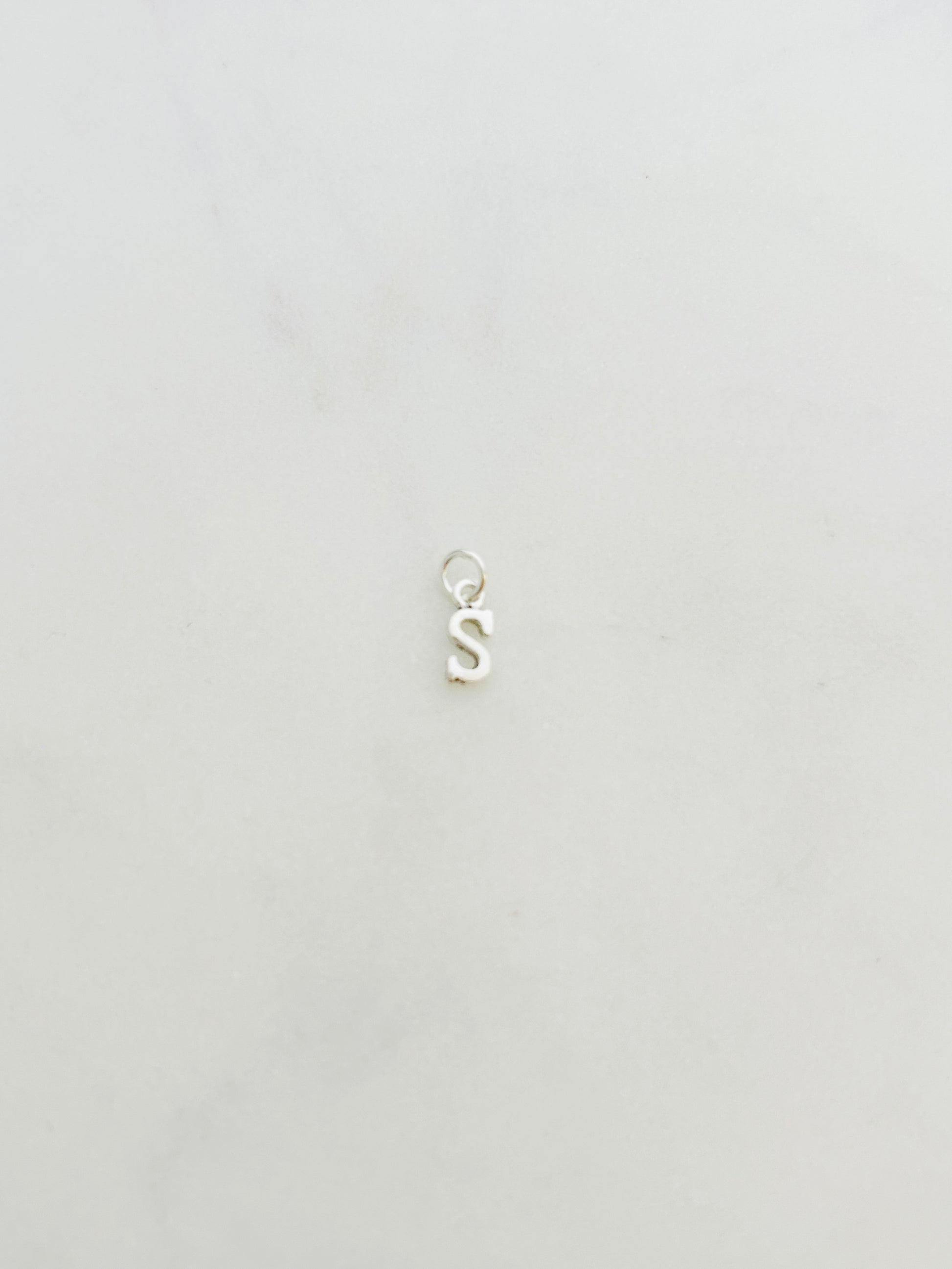 Colgante Letra S de Plata 925 para collar , joyas de plata para mujer, accesorios