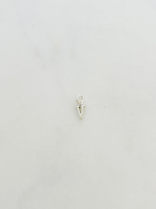 Colgante Letra V de Plata 925 para collar , joyas de plata para mujer, accesorios