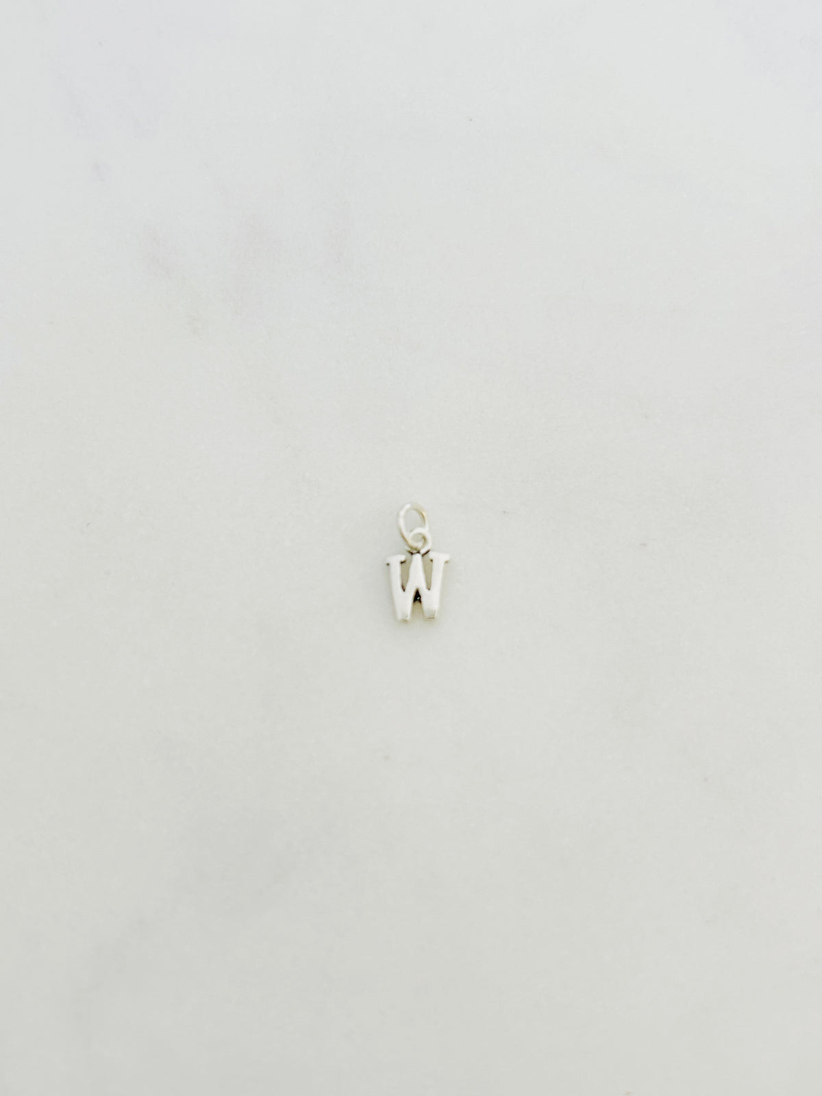 Letra W Plata 925
