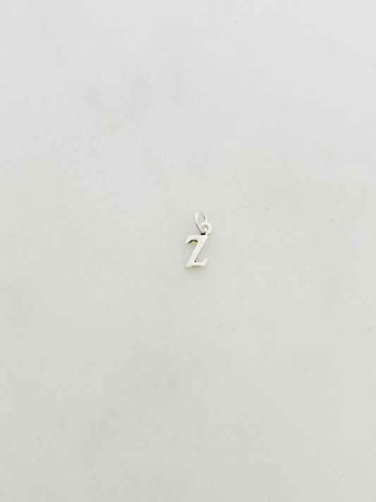 Colgante Letra Z de Plata 925 para collar , joyas de plata para mujer, accesorios